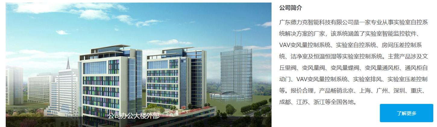 广东德力克智能科技网站建设案例